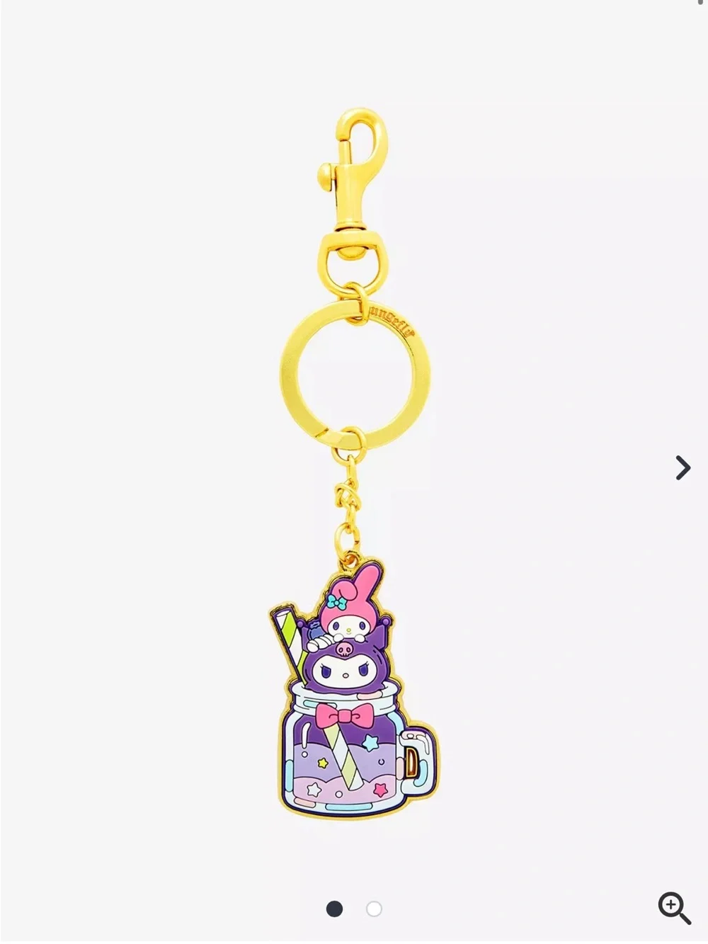 Loungefly Sanrio Kuromi & My Melody Milkshake Keychain - BoxLunch Exclusive